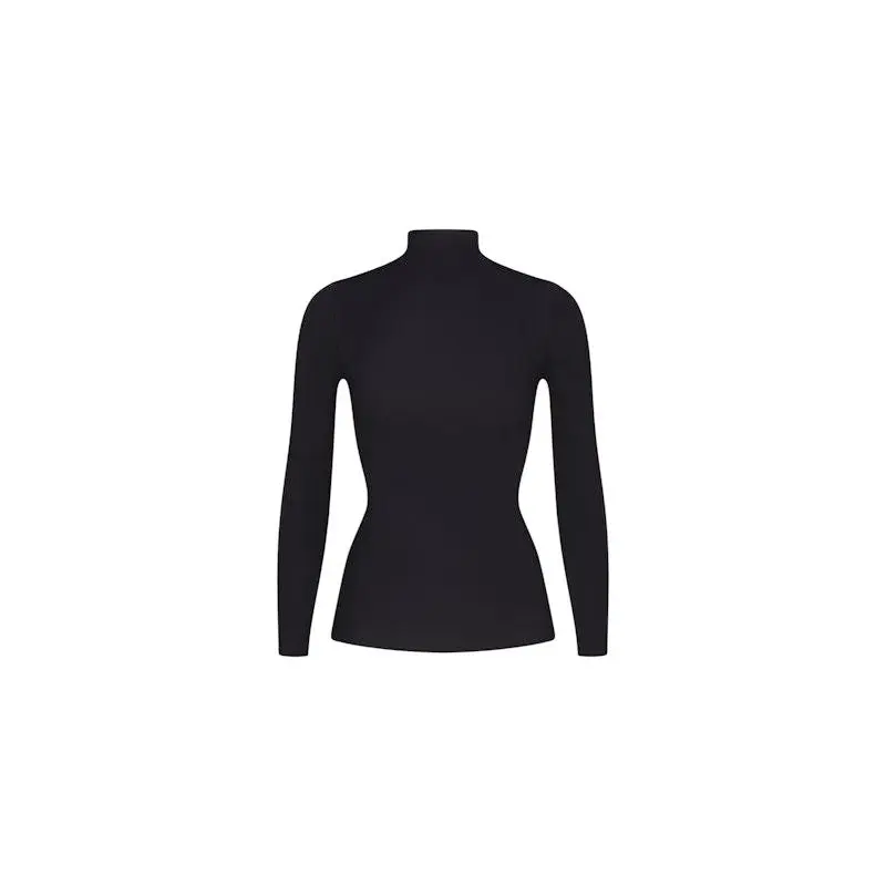 Nike x SKIMS Women's Weightless Layers Mock Neck Long Sleeve Top Obsidian (women) by StockX