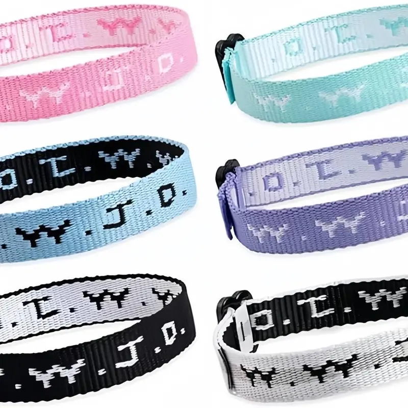 Pack of 6 WWJD Bracelets for Spring Travel Adjustable What Would Jesus Do Bracelets Pack, Handmade Wristband bracelet set