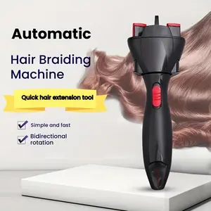 Electric Twist Braids Girl Styling Electric Ladies Lazy Hair Braider USB Automatic Hair Braider Braided Curls, Fast Hair Braider, Suitable for Barber Shop, Hotel, Home, Beauty Shop, Makeup Shop.
