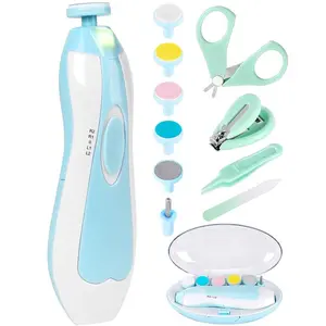 Electric Nail Trimmer 12-in-1 Set Safe Nail Clippers & File Kit for Infants Toddlers Includes Clippers,