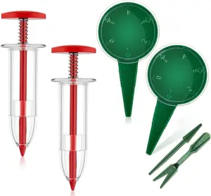 Mini Seed Sowing Tool, New Mini Seed Spreader, 6 Pack Handheld Garden Seed Planter Set, Adjustable Manual Seeding Planter with 5 Dial Settings, Seed Spreader.