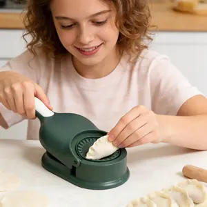 Manual Dumpling Maker, 1-Piece Set: Creative DIY Kitchen Tool, Kitchen Gadget, Durable Dumpling Maker, PP Material, Kitchen Helper / Chinese New Year's Eve Dinner Tool, Chinese Cuisine Tool, Kitchen Cooking Accessories