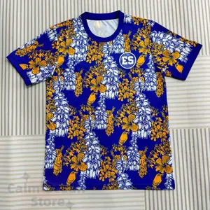 2526 El Salvador Home Away Blue Short-Sleeve Soccer Jersey