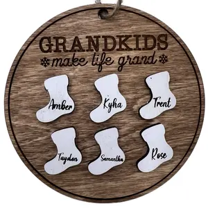 Personalized Grandparents Ornament - Customizable Gift for Grandparents xmas decoration christmas decorations