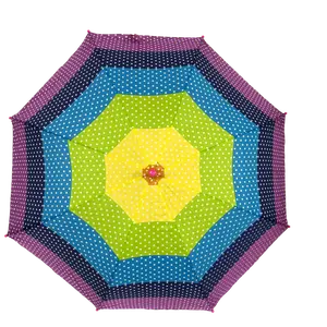 Rainbow Umbrella with White Polka Dots 19.5" (Each)