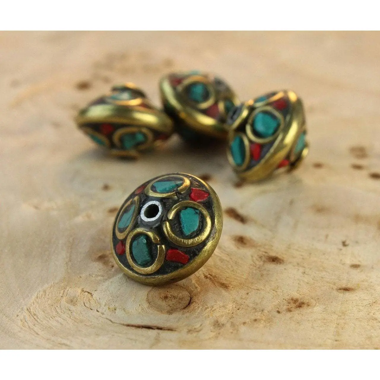 Kanch Phool Tibetan Bead
