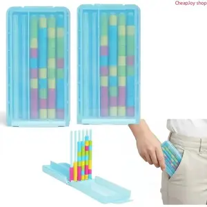 Mini Color Stack Challenge – Portable Brain Teaser Travel Game with 40 Color Rings,Compact Stack and Sort Color Ring Challenge,Perfect Fun Gift for Focus and Logic Training (1/2pcs)