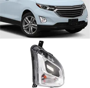 HECASA Right Turn Signal Light Compatible with 2018-2021 Chevy Chevrolet Equinox Replacement for GM2521196 84226246 Front Bumper Turn Signal W/o Fog Lamp Passenger Side W/Bulbs Clear Lens