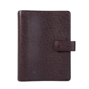 Pre-owned Louis Vuitton Taiga Leather Small Leather Goods Agenda MM Purple Taiga L26022304