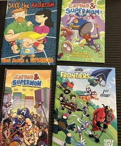 TEAM CATDAD Comic Book Collection - New Editions Featuring Jaxx the AnderSiN & SuperMom - Inspiring Stories for Children