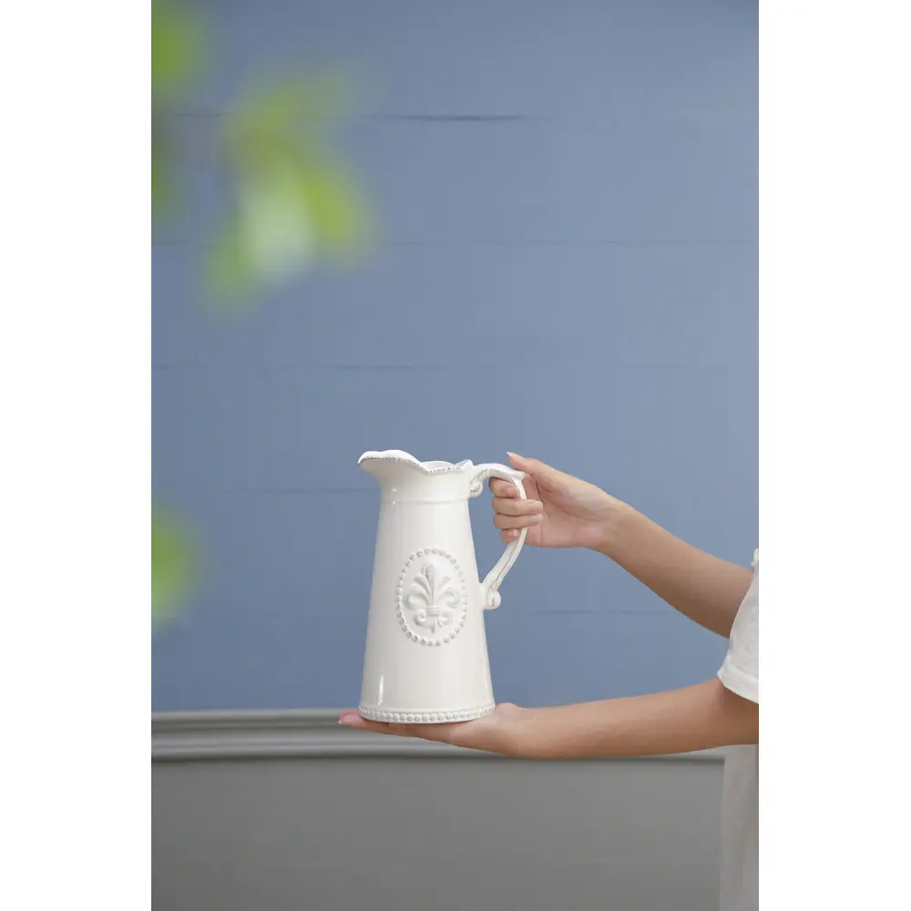6" x 5" x 9" Louis Fleur-De-Lis Pitcher