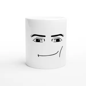 Roblox man face mug
