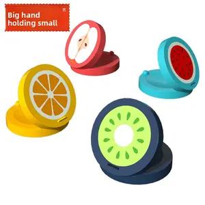 Cartoon Wooden Lotus Wood Castanets Children's Cute Fruit Pattern Castanets Kindergarten Gifts Educational Nostalgic Toys