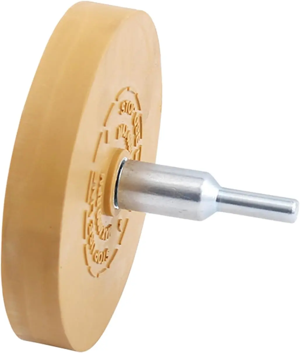 Decal Remover Eraser Wheel, Rubber Eraser Wheel for Drill, Sticker Remover Tool for Removing Adhesives, Vinyl , Stripes, Tapes, and Graphics from , RV, Boat,  (1PC)
