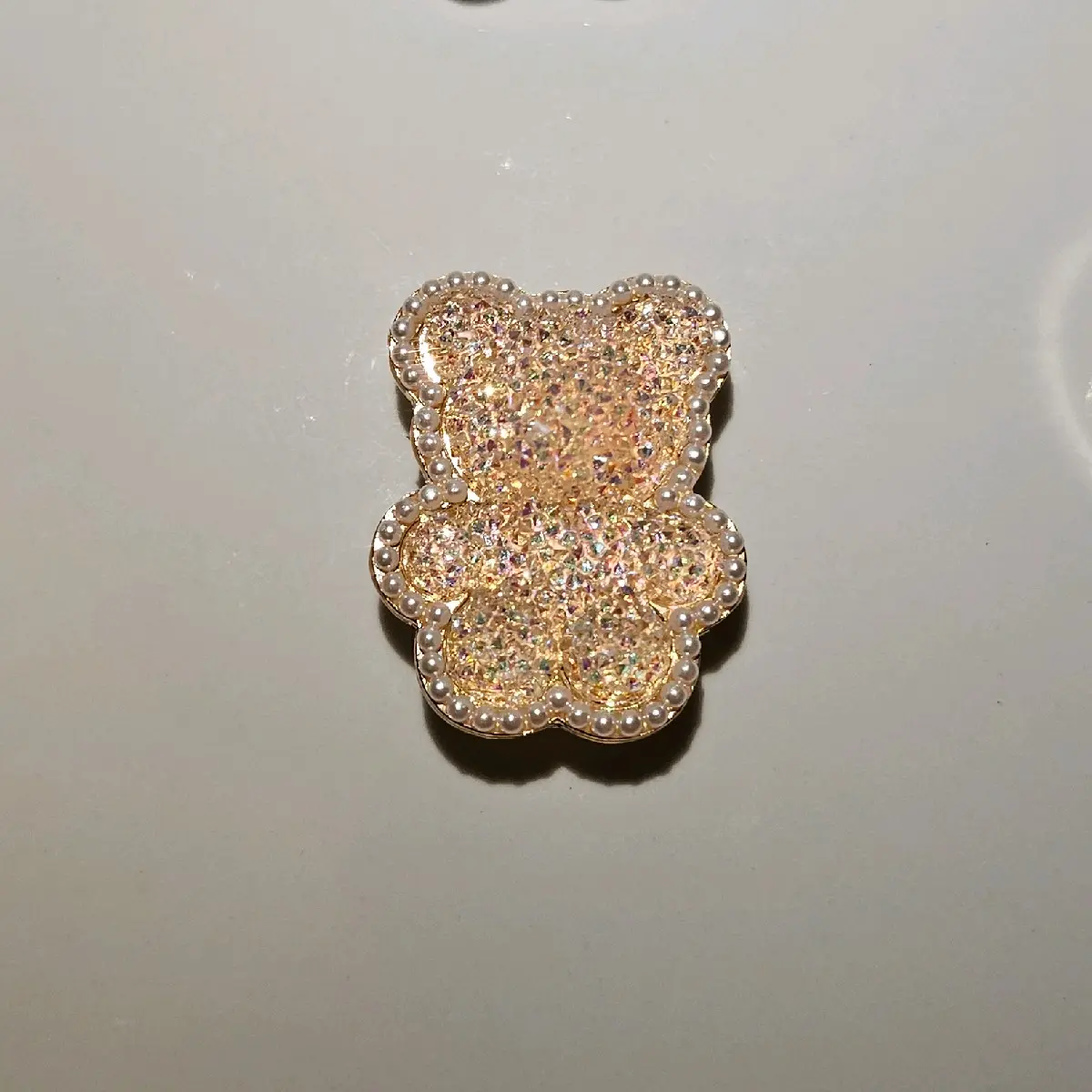 Gold Bear Croc Charm
