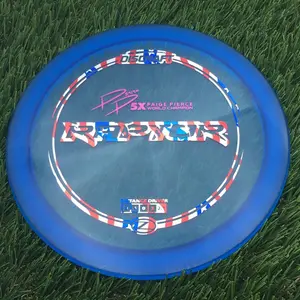 Discraft Elite Z Raptor with PP 29190 5X Paige Pierce World Champion Stamp - 172.1g - Blue