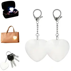 Heart-Shaped LED Touch Sensing Purse Light, Stylish Valentine's Day Gift for Women, Automatic Glow Mini Handbag Accessory for Purses, Backpacks, and Tote Bags