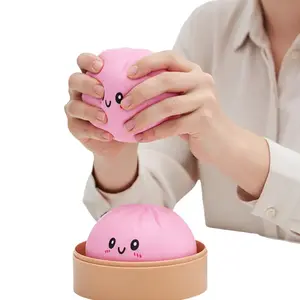 Expressive Big Dumpling Squishy - Blind Box, Mysecret Bun Fidget Toy, Soft TPR Material, Stress Relief, Unboxing Surprise, Random Style per Pack.Valentine's Day and Easter gifts, suitable for children to exchange gifts