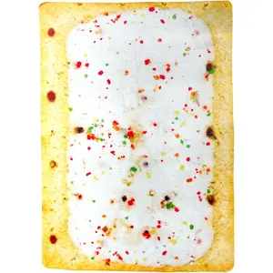 Strawberry Toaster Pastry Blanket | 55 x 80 Inch Realistic  Blanket | Breakfast Blanket | Funny Blanket Toaster Pastry Strawberry