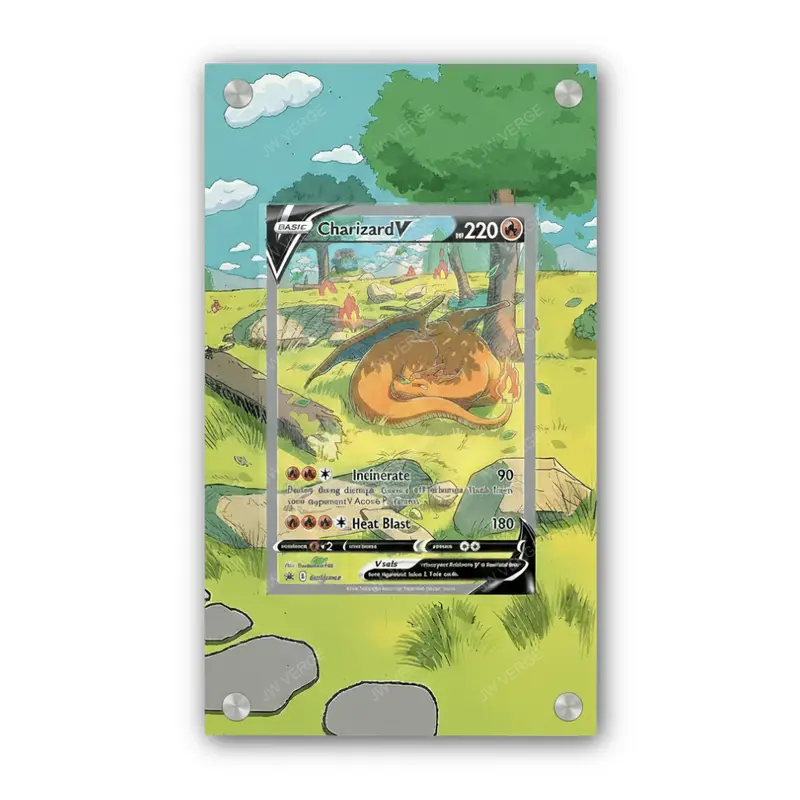 Charizard V SWSH260 - Exclusive Pokémon Extended Artwork Display Case