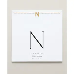 Just For You Initial Necklace — N