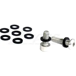 ZSPEC M5 Silicone Flat Washers for SHSC or Button-Head Bolts, 10-Pack