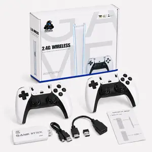 Retro Mass Games Console (No PS2/N64) - Tech Gadgets, 20000+ Built-in Games, 9 Emulators, 2 Wireless Controllers, HD Output, 64GB SD Card, Portable Gaming System - Father's Day Gifts for Kids & Adults