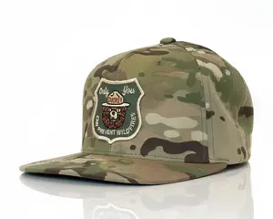 SMOKEY BEAR 6-Panel Flat Camo Hat Beige