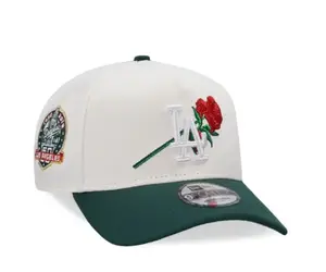 Los Angeles Dodgers Rose Edition Snapback Hat – Floral Embroidered MLB Baseball Cap, Adjustable Unisex Streetwear, Vintage Urban Fashion, Casual Hip Hop Sport Style, TikTok Trend Hat