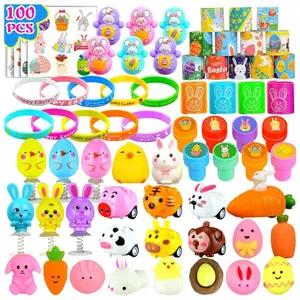 100-Pack Easter Egg Fillers – Easter Basket Stuffers for Kids, Boys & Girls, Assorted Toys, Easter Party Favors, Egg Hunt Treats & Perfect Easter Gift
