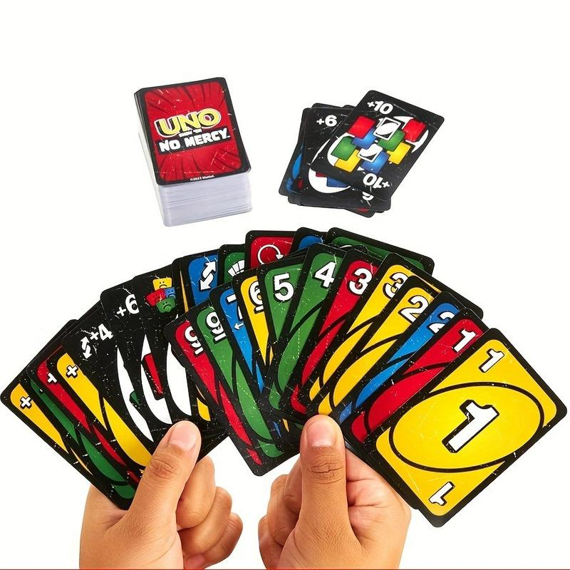Uno No Mercy Special Edition Card Game, Perfect for Party Icebreaker, Competitive Fun for Adults & Teens, Classic Uno Gift Idea