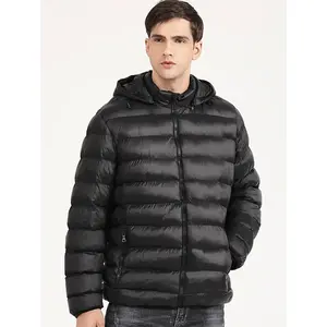 Men's Autumn And Winter Cotton Coat Hooded Jacket, Warm And Comfortable, Classic And Durable Long Sleeve Fabric