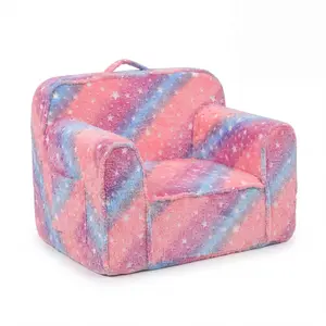Kids Couch, Comfy 2-6 Years Old,, Toddler Couch Sofa, Kid Sofa  for Boys and Girls Gifts, Kids Recliner, Armchair, Pink Dreamy Starry Sky