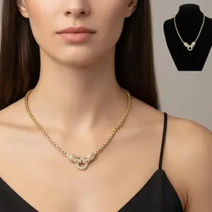 Elegant 14K Gold-Plated Chain Necklace