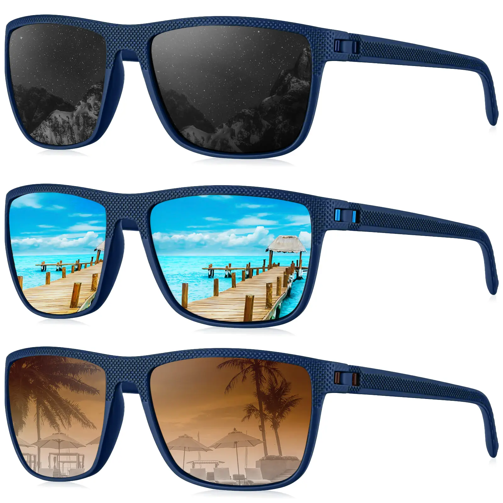 Frame Blue|lens Black/Ice Blue/Gradual Brown