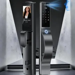 3D Face Recognition Digital Door Lock Unlock Smart Lock With Camera FIngerprint Password Unlock Keyless Electronic Door Lock