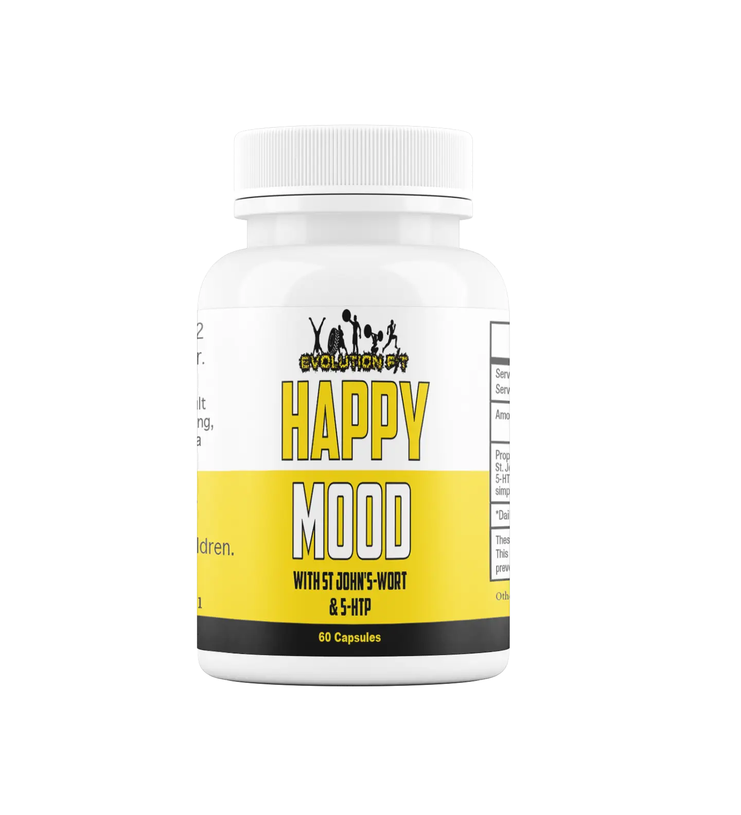 Happy Mood with 5htp and St John's Wort By evolution Fit Dietary supplements