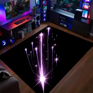 Entry floor mat cool meteor starlight sticker imitation cashmere, bedside blanket, soft imitation cashmere bedroom floor mat, living room and sofa decoration, home fashion design plush imitation cashmere bathroom mat