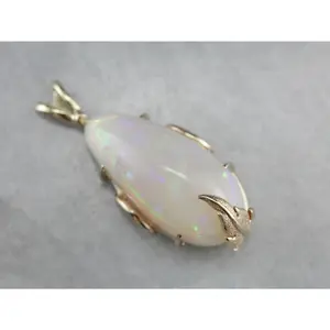 Fancy Cut Opal Gold Pendant