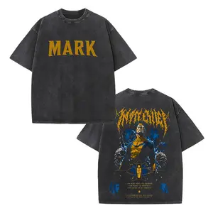 Retro Invincible Mark Grayson "Mark" Double-Sided Vintage Washed T-Shirt, Superhero Graphic Tee, Unisex Oversized Heavyweight Cotton Streetwear Top, Ideal Gift for Invincible Fans & Superhero Lovers