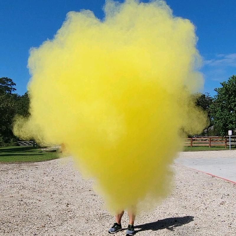 12" Yellow Gender Reveal Powder Cannon Kit