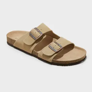 Men's Jerry Suede Two Band Sandals - Goodfellow & Co