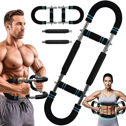 2025pro Functional 3-in-1 Arm Exerciser Set, Adjustable Tension Strength Training Accessory - Forearm Exerciser, Chest Trainer, Portable Home Fitness Gear, Arm Workout Equipment for Home Fitness Enthusiasts