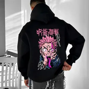 Jujutsu Kaisen Unisex FallFreshness outfits men streetwear 80s 90s graphic tees cotton Anime funny Hoodies men gifts