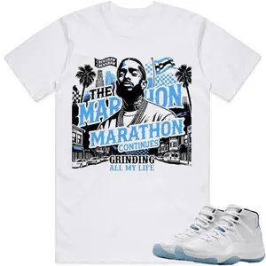 Jordan Legend Blue 11s Shirt to Match - Jordan 11 Sneaker Tees, Gildan Unisex, Premium Quality Cotton, Cool Colors, Brighten Up