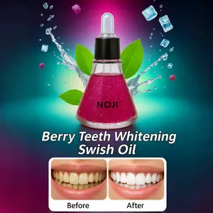 Berry Teeth Whitening Swish Oil, Oil Pulling For Teeth & Gums - Whitening Drops × Fresh Breath × Gum Comfort × Detox Support × Enamel-Safe