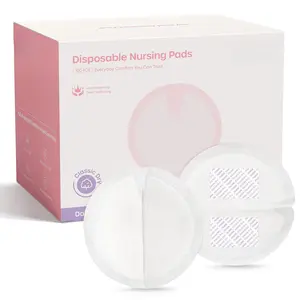 Disposable Nursing Pads 100 Count Stay Dry Soft Breathable Breast Pads for Leaking Milk Leakproof Individually Packaged Breastfeeding Essentials