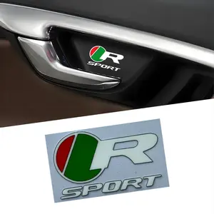 2PCS Car Sticker R SPORT Luxury Car Badge Logo Decal Sticker for Jaguar XF XJ XEL F-Pace E-PACE X-Type F-Type