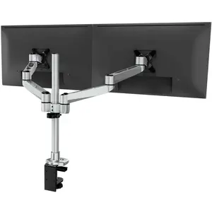 Mount-It! Full Motion Dual Monitor Desk Mount with Full Motion Adjustable Features Full Motion, for Two Screens up to 32", Ergonomic Desk Setup