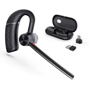 BH71 Pro  Headset with USB-C/A Dongle, Teams Certified,  Earpiece for Cell Phone,PC,Laptop,Noise Cancelling Microphone, Adjustable Ear Hook
